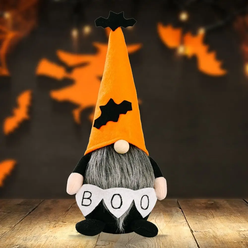 Langer Bart Halloween Elf Zwerge Puppen Boo Plaid Lebkuchen Zwerg Puppen Plüsch Feier Halloween Zwerge Dekorationen Halloween