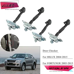 ZUK 4PCS Car Door Stopper Check Strap Limited Hinge Arm For Toyota Hilux VIGO 2004-2015 Fortuner 2005-2015