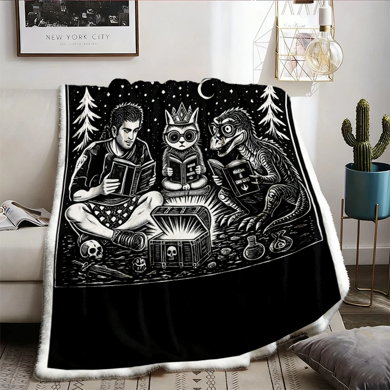 Dungeon Crawler Carl Flannel Blanket, New Achievement Throw, LitRPG Book Lover Gift