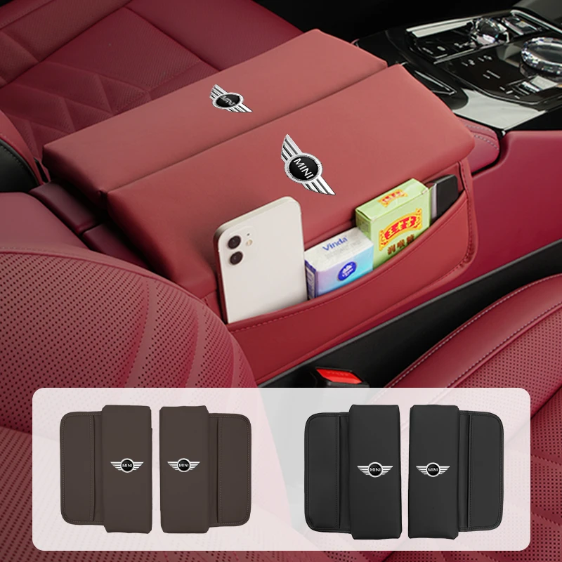 Car Dual Armrest Cover Central Box Mat Storage Protection Pad For MINI Cooper JCW R56 Countryman Paceman R58 R59 R57 R55 F55 F56