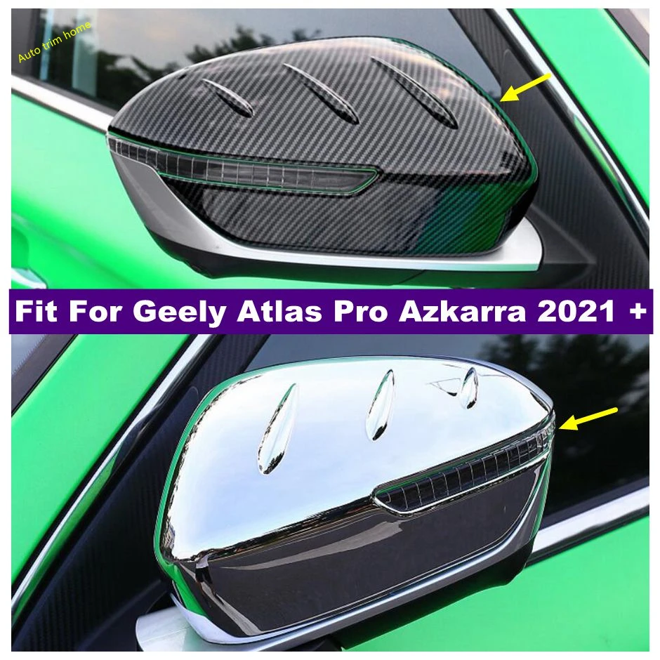 

Door Side Wing Rearview Mirror Case Protector Shell Caps Cover Trim Fit For Geely Atlas Pro Azkarra 2021 2022 Car Accessories