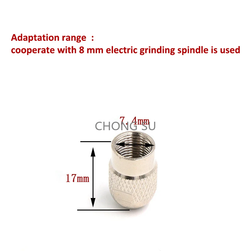 1-10pcs 1.0-3.2mm Mini Drill Chuck Quick M7/M8*0.75mm Nut Change Keyless Drill Bit Chuck Adapter Holder Clamp Fixing Device Tool