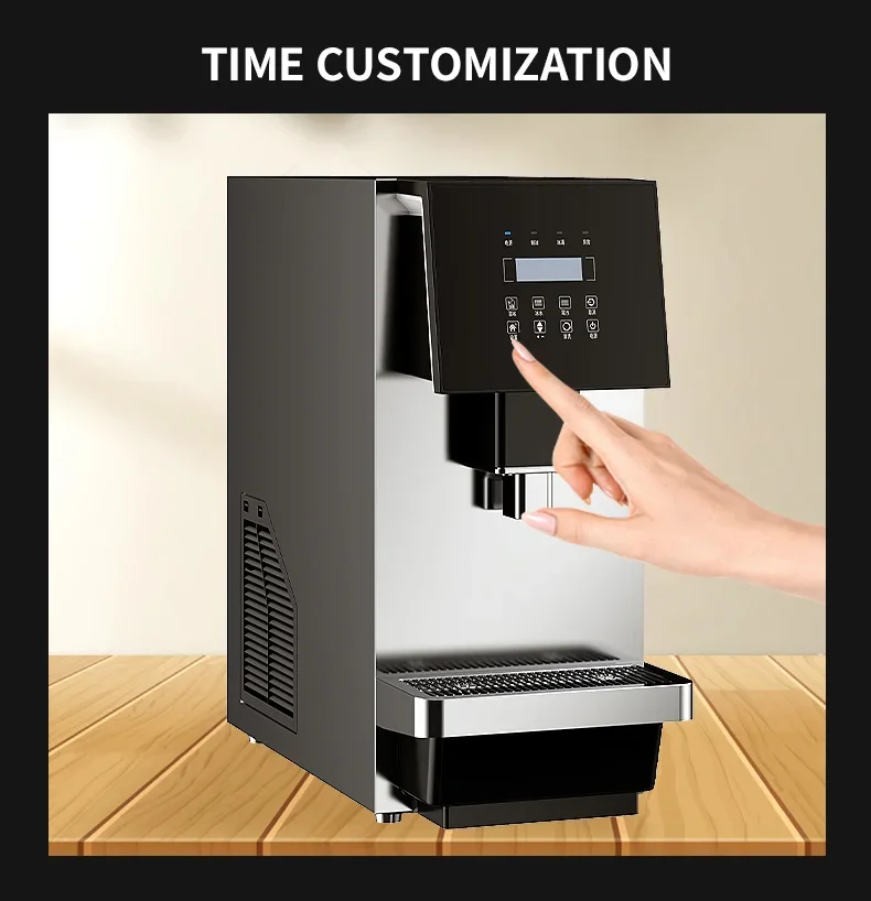 Portable Electric 110v/220v Automatic Stainless Steel Housing  Ice Maker Making Machine