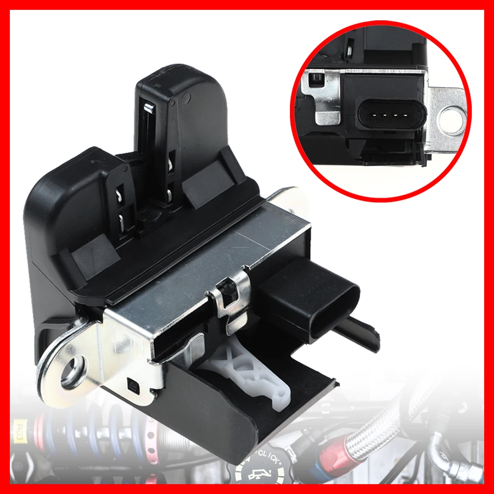 New 1K6827505E 5K0827505A 5M0827505E 1P0827505D For Seat Leon Rear Trunk Lock Lid Lock Latch For VW Golf Mk5 Golf Git Golf Mk6