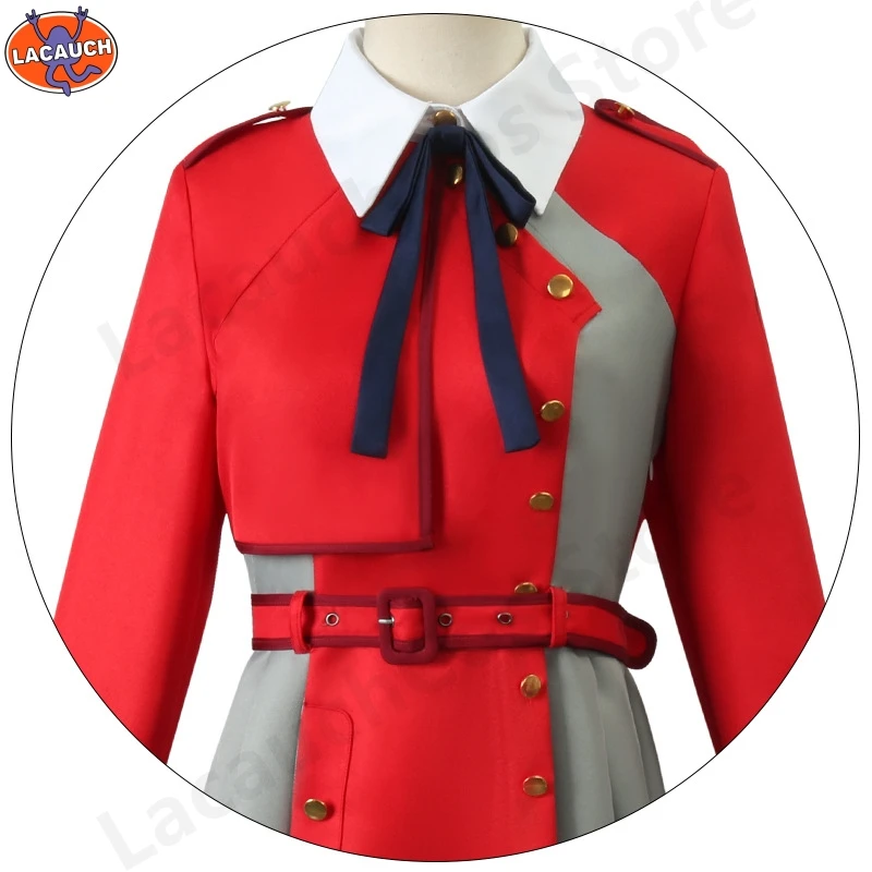 コスプレ衣装 Lycoris Recoil 西木ギチサトアニメレッドガールエージェント JK 制服ドレス衣装井上タキナかつらハロウィン女の子