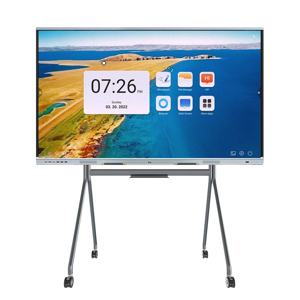 

LT 65 Inch Dual System 4K LCD Digital Display Multi Touch Screen Flat Panel Smart Board Interactive Whiteboard for School Office