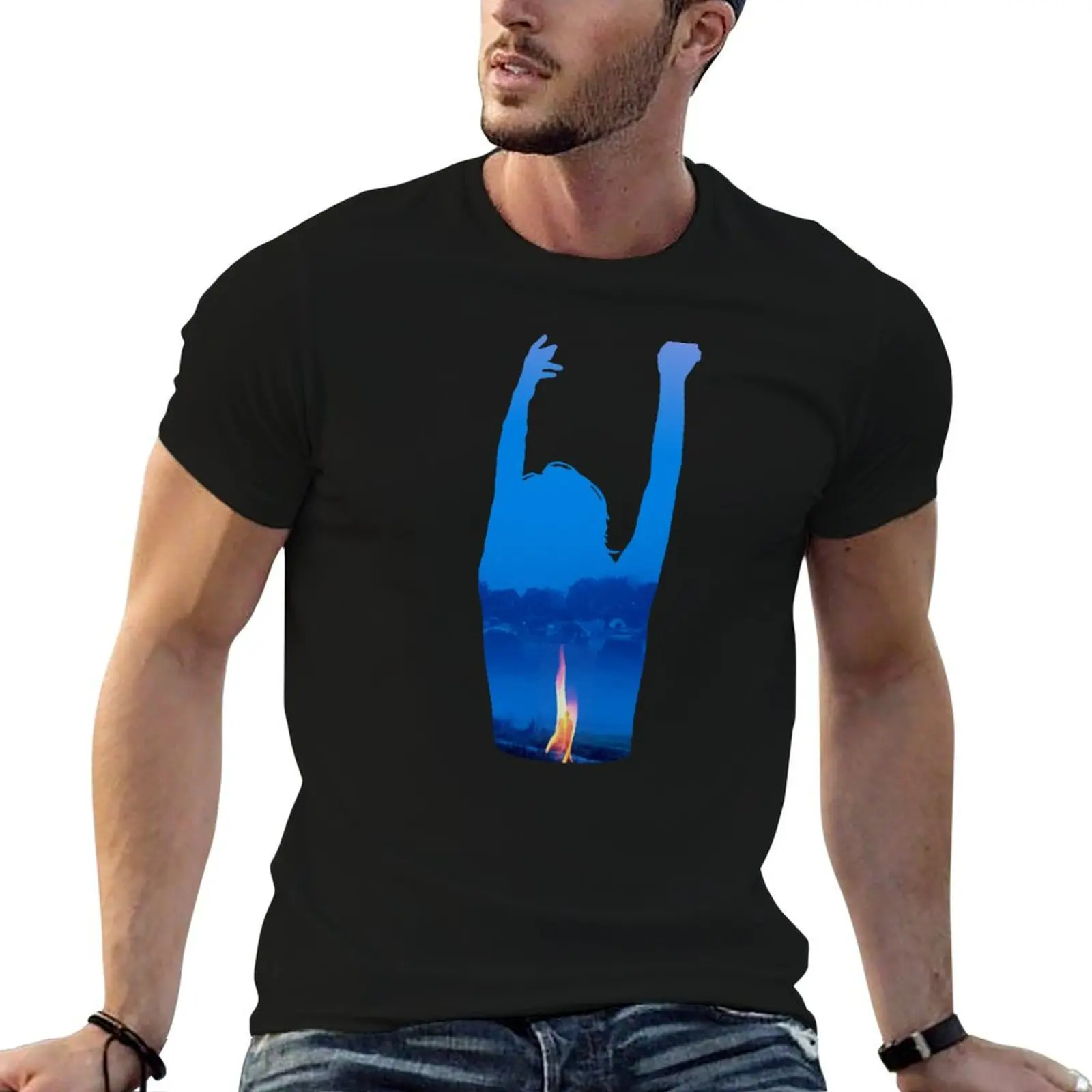 

Burning Silhouette - Lee Chang-dong T-Shirt t shirt personalised t shirt for man 100 percent cotton T-Shirt