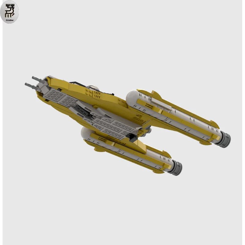 MOC klon bombowiec Sci-fi Model statku kosmicznego klocki do budowania DIY Model blokuje prezent dla dzieci kompatybilny z 75248 75297 75300 75192