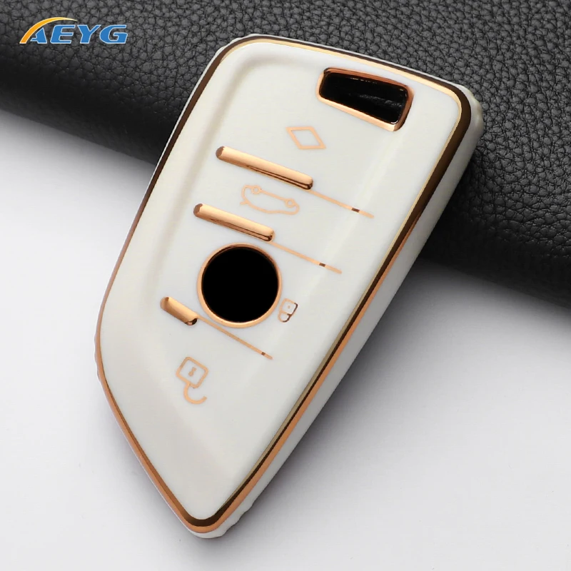 TPU Car Key Case Cover Shell Fob For BMW F20 G20 G30 X1 X3 X4 X5 G05 X6 X7 G11 F15 F16 G01 G02 F48 Accessories Keychain Keyless