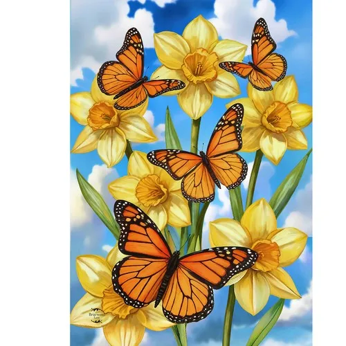 Briarwood Lane Monarch Butterflies Garden Flag ZZO EEZ