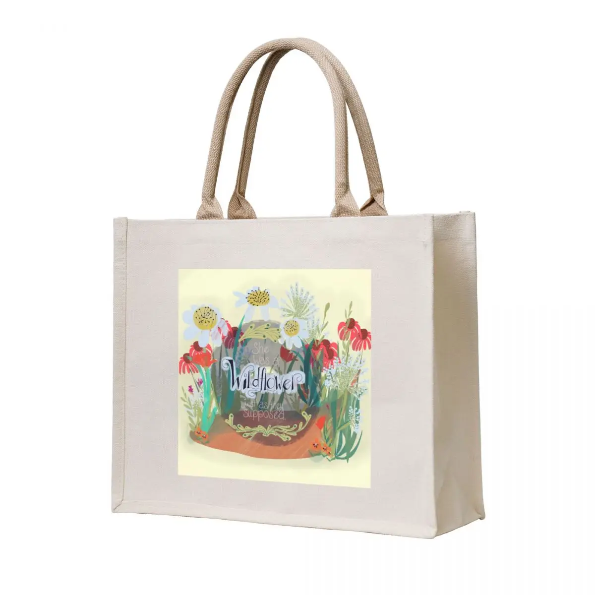 

Wildflower light Tote Bag Women's bags Women's beach bags university shopper bag Shopper handbag