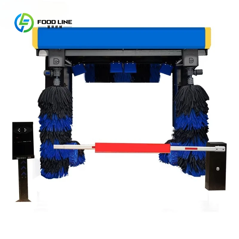 Customized Tunnel Type Automatic Car Wash Machine With High Performance Brushes Commercial Tunnel Car Washing Equipment