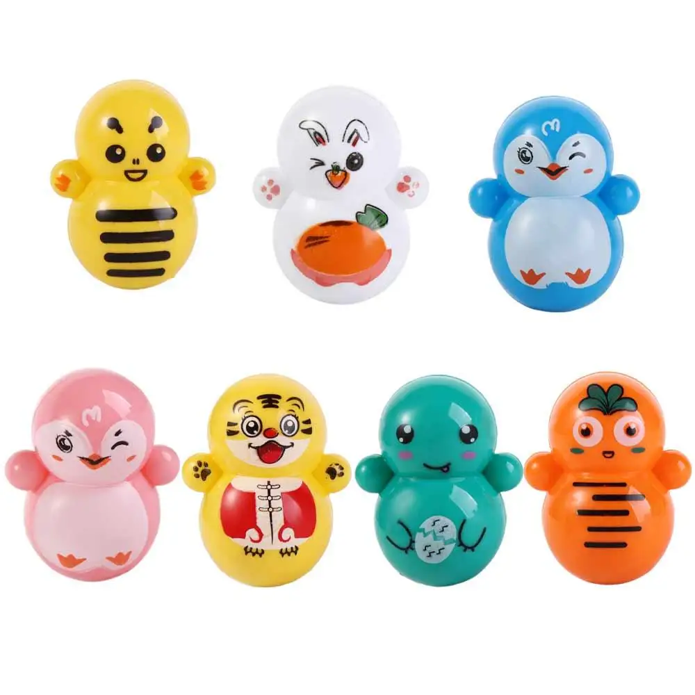 Car Interior Decoration Desktop Decompression Educational Toys Snowman Tumbler Mini Tumbler Christmas Ornaments Penguin Tumbler