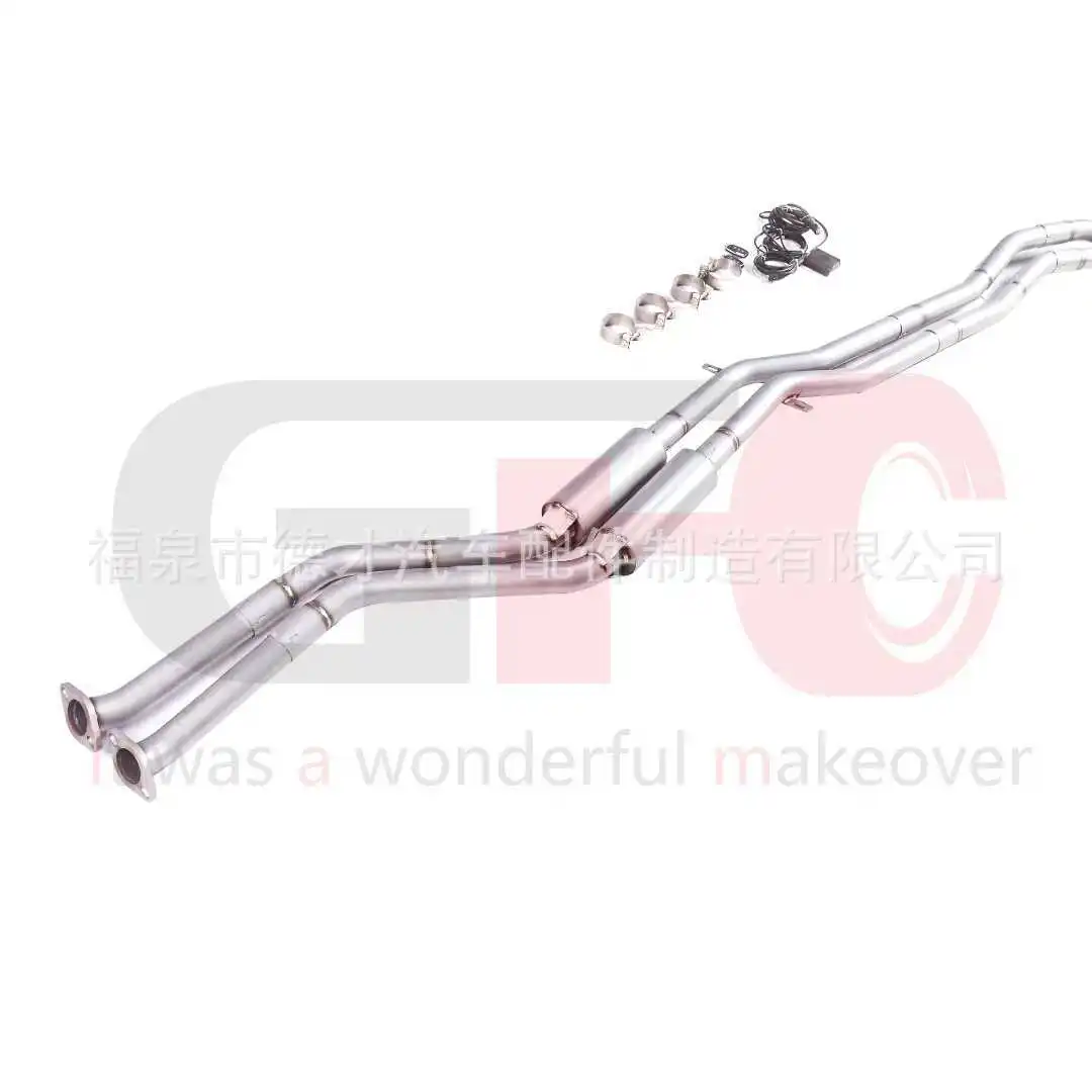 Suitable for 04 BMW e46 2.5L changed to GFC mid-tail exhaust system exhaust sound wave in situ non-destructive installation