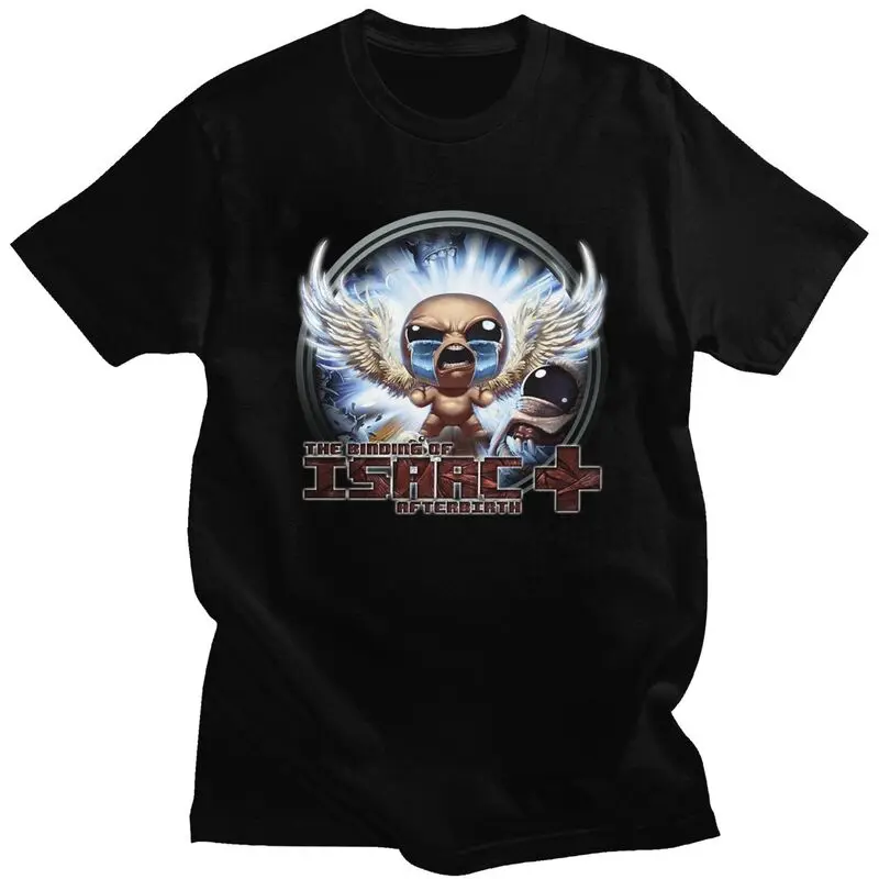 Custom Mens The Binding Of Isaac T Shirt Short Sleeves Cotton Tshirts Streetwear T-shirt Casual Tees Slim Fit Clothing