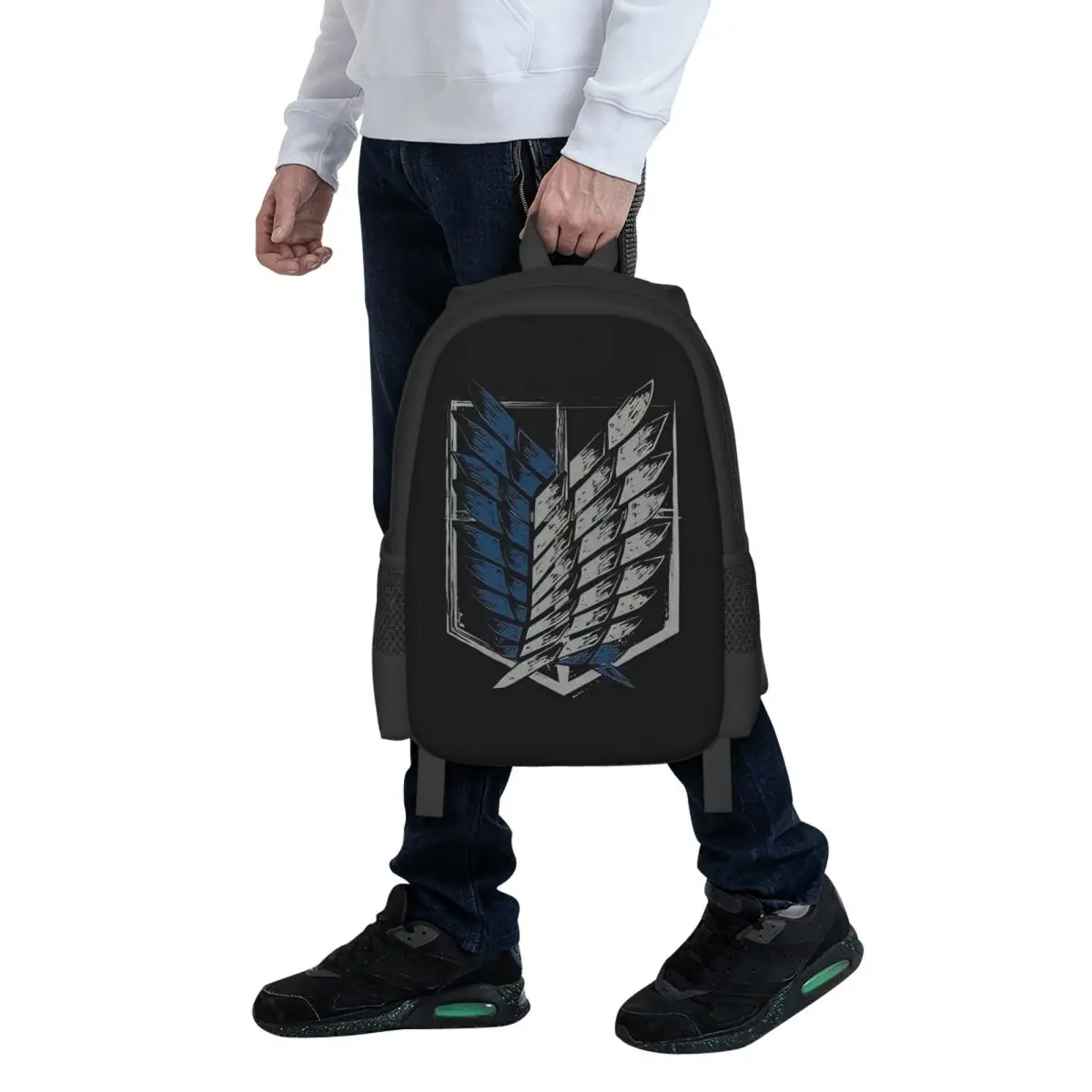 Shingeki No Kyojin Attack On Titan Wings Student Backpack School Bag Hiking Travel Daypack for Men Women Bookbag Shoulder Bags