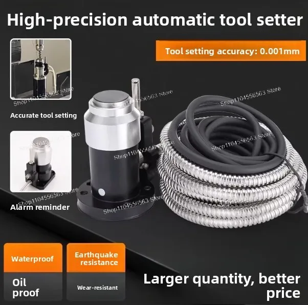 High Precision Touch Trigger Auto Tool Setter for CNC Machining Center & Milling Machine, Tool Presetter with Contact Probe