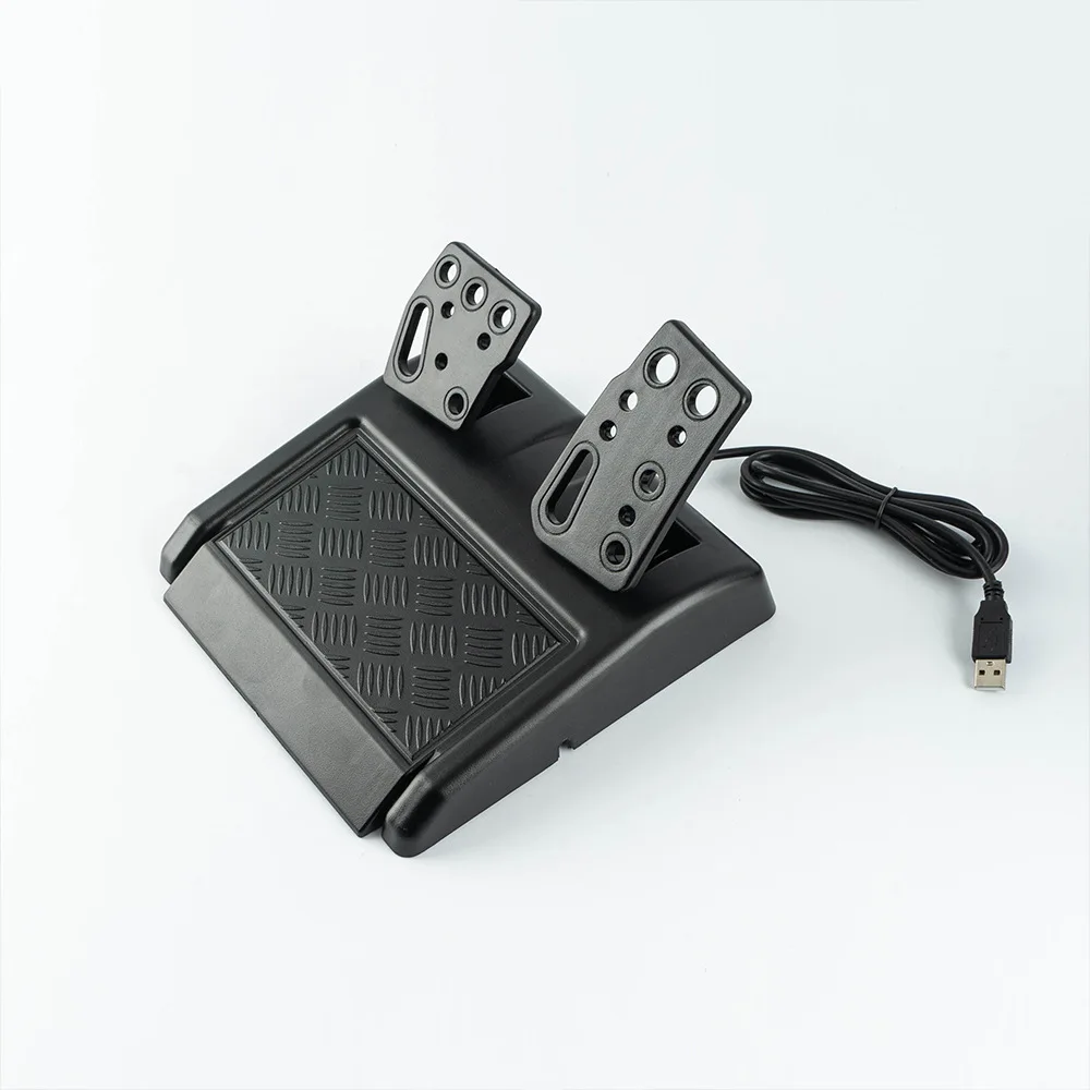 عجلة قيادة سلكية 4 في 1 مع دواسات وعصا تحكم ناقل الحركة، محركات مزدوجة مدمجة، عجلة سباق 180 درجة لأجهزة PS4 وPS2 والكمبيوتر الشخصي #4