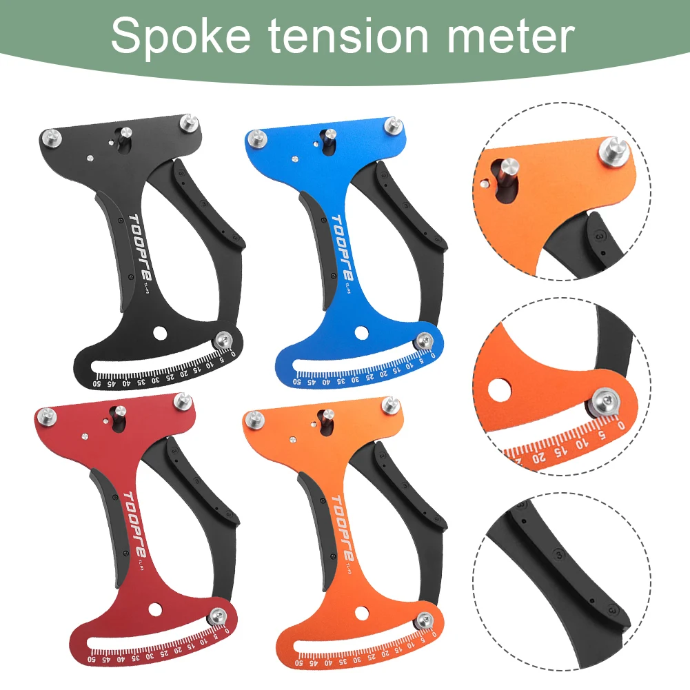 

Spoke Tension Meter Bike Wheel Spokes Checker Aluminum Alloy Bike Rim Adjustment Tensionmeter Ergonomic for Mountain Bike
