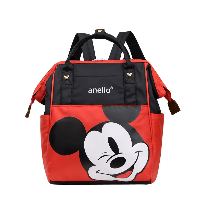 Anime Figure Disney Mickey Mouse Kids Bacpack Mummy Bag Minnie Pattern Travel Handbag Shoulder Bag Children\'s School Bags Gifts