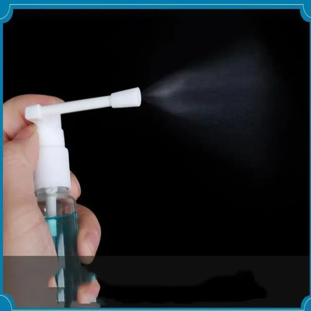 5PCS High Quality PET Nose Water Sprayer Roatation Empty Bottle Oral Medicine Spray Bottle Transparent Rotatable