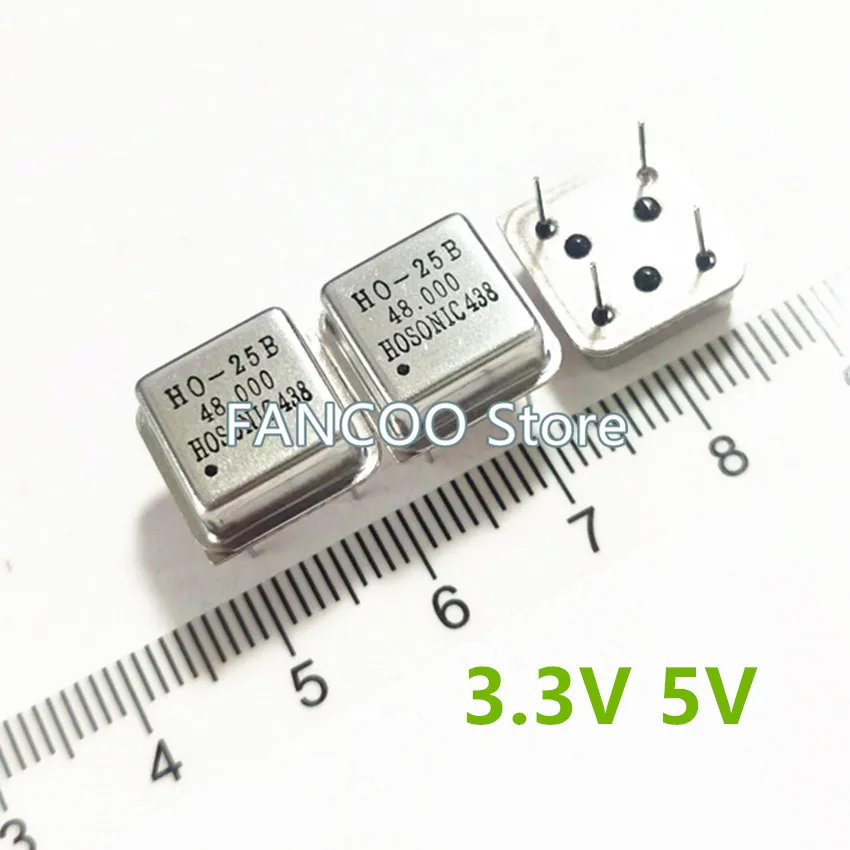 5PCS 48M 48.000M 48MHZ 48.000MHZ Half Size 3.3v 5v CRYSTAL CLOCK OSCILLATOR OSC DIP-4 48.000