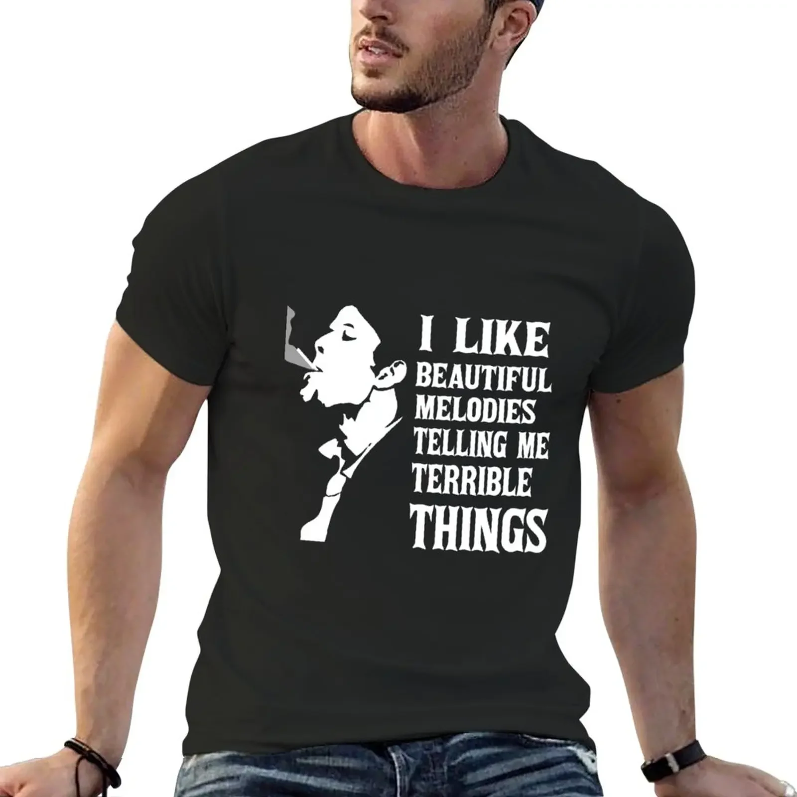 its - I like beautiful melodies telli T-Shirt customized t shirts cute tops black t shirt Tee shirt Men's t-shirts