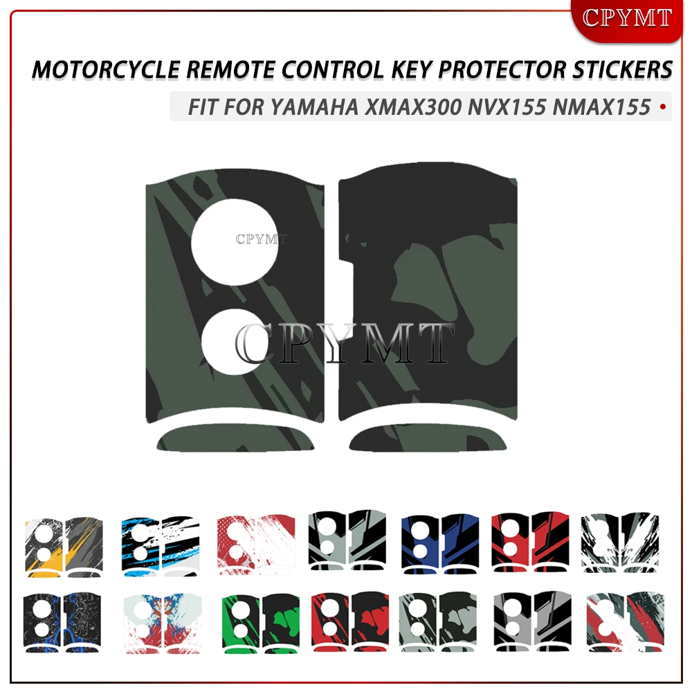 

Motorcycle Remote Control Key Protector Stickers fit For YAMAHA NVX NVX155 XMAX XMAX300 QBIX AEROX JAUNS Nmax155 Key Decal