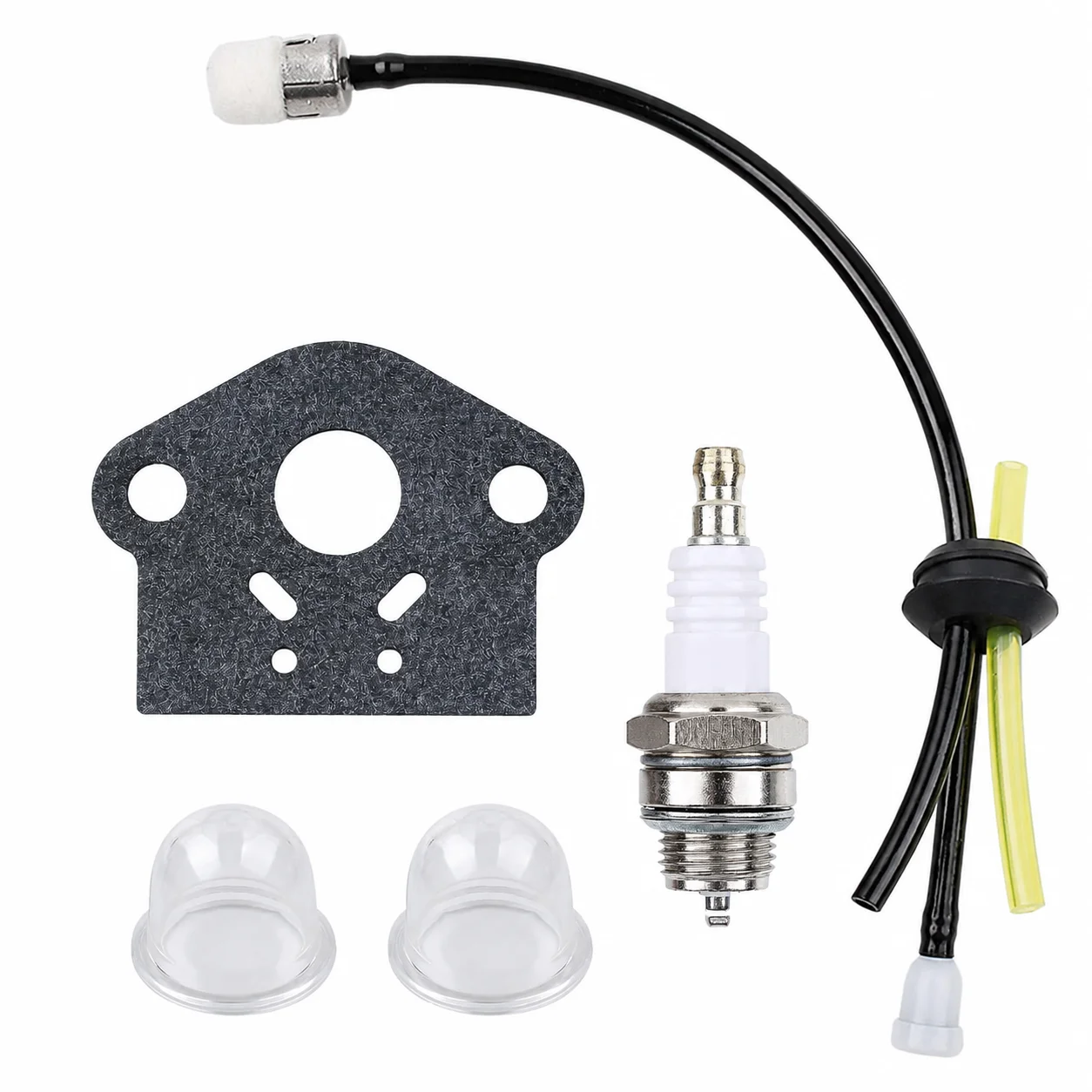 Fuel Line Grommet Primer Bulb Gasket Kit w/ Spark Plug For Echo HCA-260 PE-260 SHC-260 SRM-260 Trimmer Repair Parts Tune Up Kit