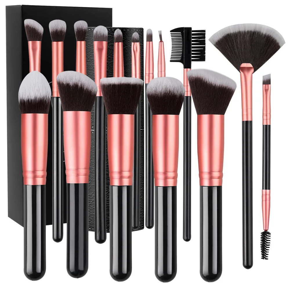 

Professional 14/16PCS Makeup Brushes Set Soft Fluffy Eye Shadow Foundation Blush Powder Concealers Female Cosmetics Beauty Tools