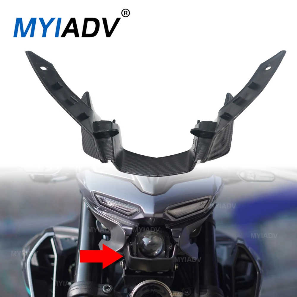 

For Yamaha MT03 FZ03 2021-2024 Motorcycle Front Headlight Fairing Beak Cowl Cover Extension Winglet Aerodynamic Wing Accessories