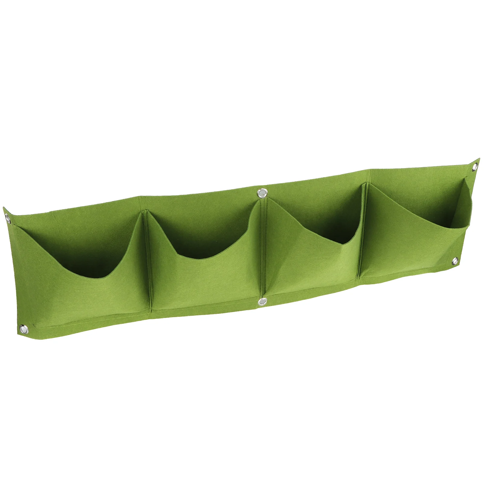 4 ชิ้น 4 กระเป๋า Plant Grow กระเป๋าติดผนัง Felt Reusable ย่อยสลายได้ Garden Planter สําหรับระเบียง Backyards ห้องนั่งเล่น
