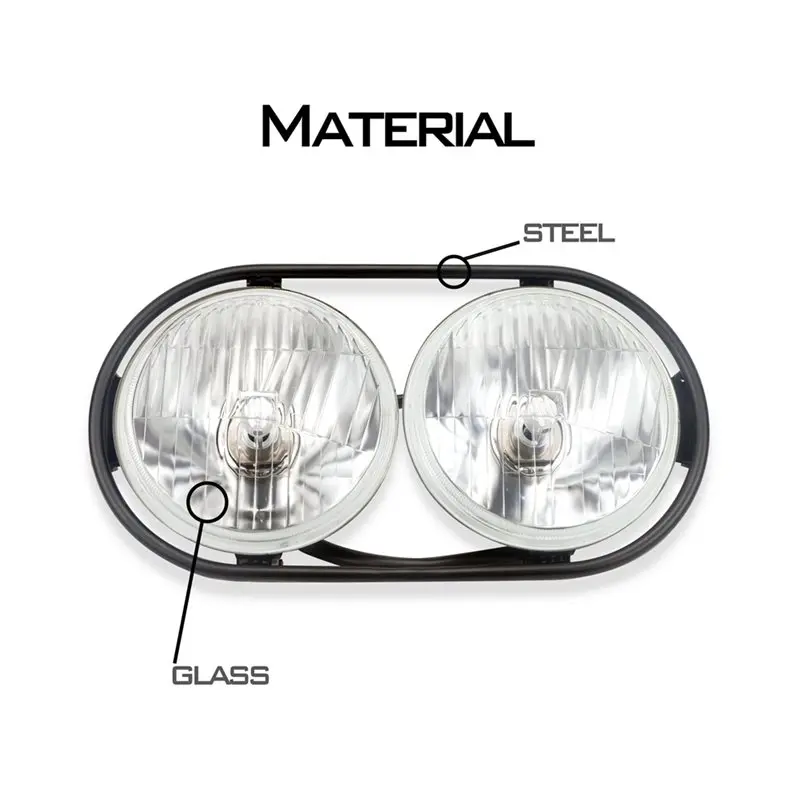 Stable-For Honda ZOOMER RUCKUS Scooter Compatible Motorcycle Spotlight LED Dual Round Headlight High/Low