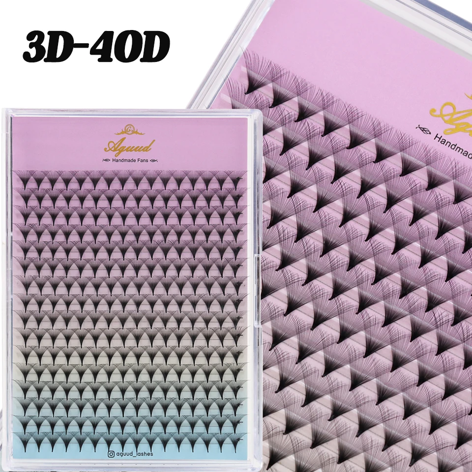 

AGUUD Premade Volume Fans 3D 4D 5D 6D 8D 10D 12D 30D 40D Pointy Base Russian Volume Fans Lashes Eyelash Extension 320 Fans Cilio