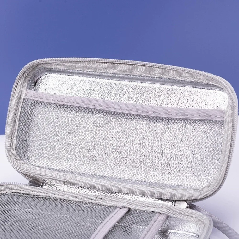 Portable Waterproof Insulin Cooling Bag Shockproof Zipper Insulin Organizer Dust-proof Travel Case Outdoor view 4