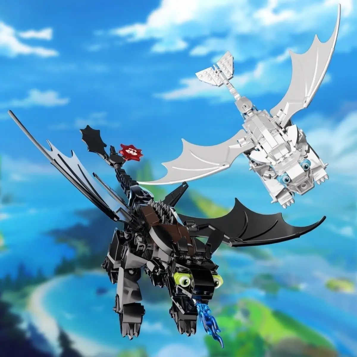 

How To Train Your Dragon Toothless Flying Dragon Building Blocks, Compatible Bricks DIY Assembly Educational Toy Gift Boys Girls