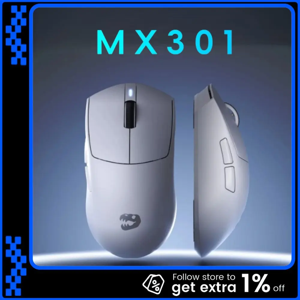 Mloong MX301 Lite Gaming Mouse Ofiice 500mAh 3Mode MLOONG S1 Sensor Eksklusif TTC 1000HZ 140H Daya Tahan Baterai Lama 55g Ringan
