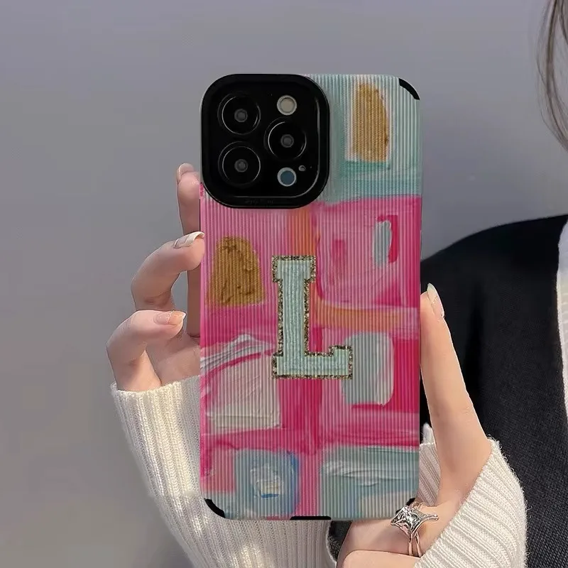 Clorful Graffiti Letters Phone Case For iPhone 13 12 11 14 15 Pro Max X XR XS Max 7 8 15 Plus Shockproof Bumber Soft TPU Cover