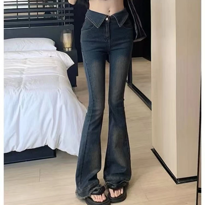 الخريف الربيع سليم مطاطا الدنيم بانت النساء مضيئة الجينز خمر السراويل الضيقة موضة الإناث نحيل الجينز عادية مضيئة السراويل