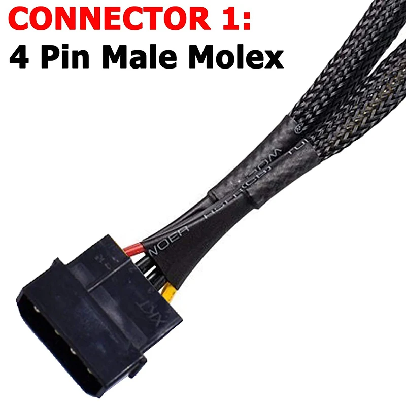 

Superior-4 Pin Male IDE Molex To Dual 15Pin Female SATA Power Splitter Converter Adapter Cable Hard Drive HDD SSD Extension Cabl