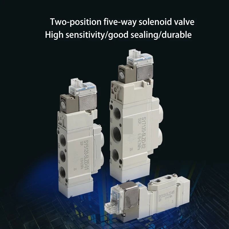 Pneumatic high frequency reversing solenoid valve  SY7120/SY7220/SY7320-5LZD-02/C8/C10  SY7120/SY7220-5LZD-C10 SY7220-4LZD-02