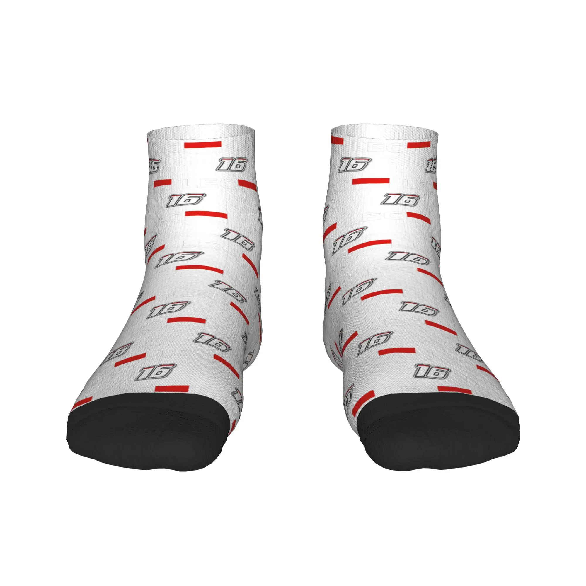 

Носки Charles Leclerc 16, гоночные автомобильные носки Harajuku, высококачественные чулки, всесезонные носки, аксессуары для подарка на день рождения унисекс