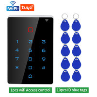 WiFi Tuya Access Controller Outdoor Waterproof Standalone RFID Keypad System 125KHz 13.56MHz WG26 Smart APP Unlock