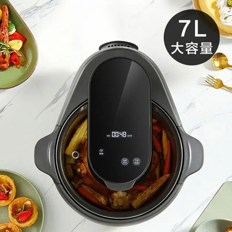 Air fryer. Household. Large capacity. Low oil. Smart. With visual window. Fully automatic. Touch control. Electric fryer.