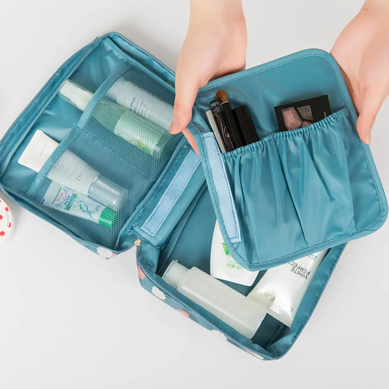 Travel Cosmetic  Women Toiletries Makeup  Organizer Packing Cubes Travel Suitcase Organizer Portable Wash  Bags