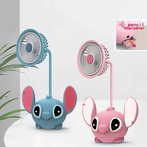 LED Lilo & Stitch Desk Lamp with pencil sharpener, folding light, beautiful, small book, USB recharge, gift 8 Main Sales Luminaria Stitch - №5