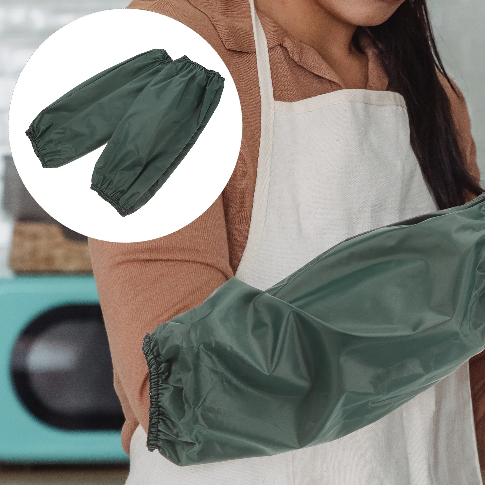 Waterproof and Oil-proof Sleeves Arm Aldult Oversleeves for Dish Washing Polycotton Cooking Work Restaurant Kitchen