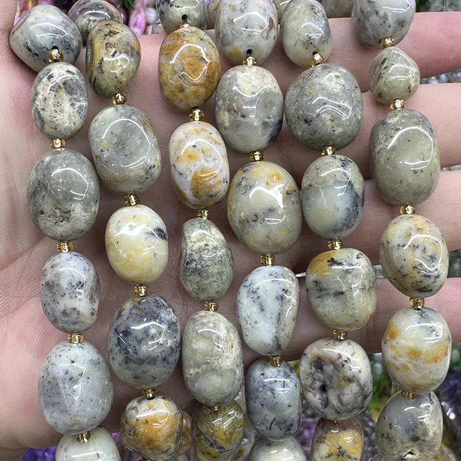Natural Gray Australian Opal Stone Conformal Lrregular Faceted Loose For Jewelry Making DIY Necklace Bracelet 15''10x15mmtone