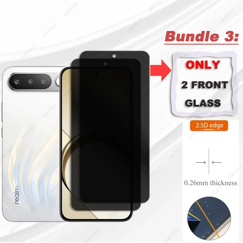 

Защитное стекло для Realme 16, антибликовое, с защитой конфиденциальности, для камеры, антишпионское стекло для Realme 16 5G