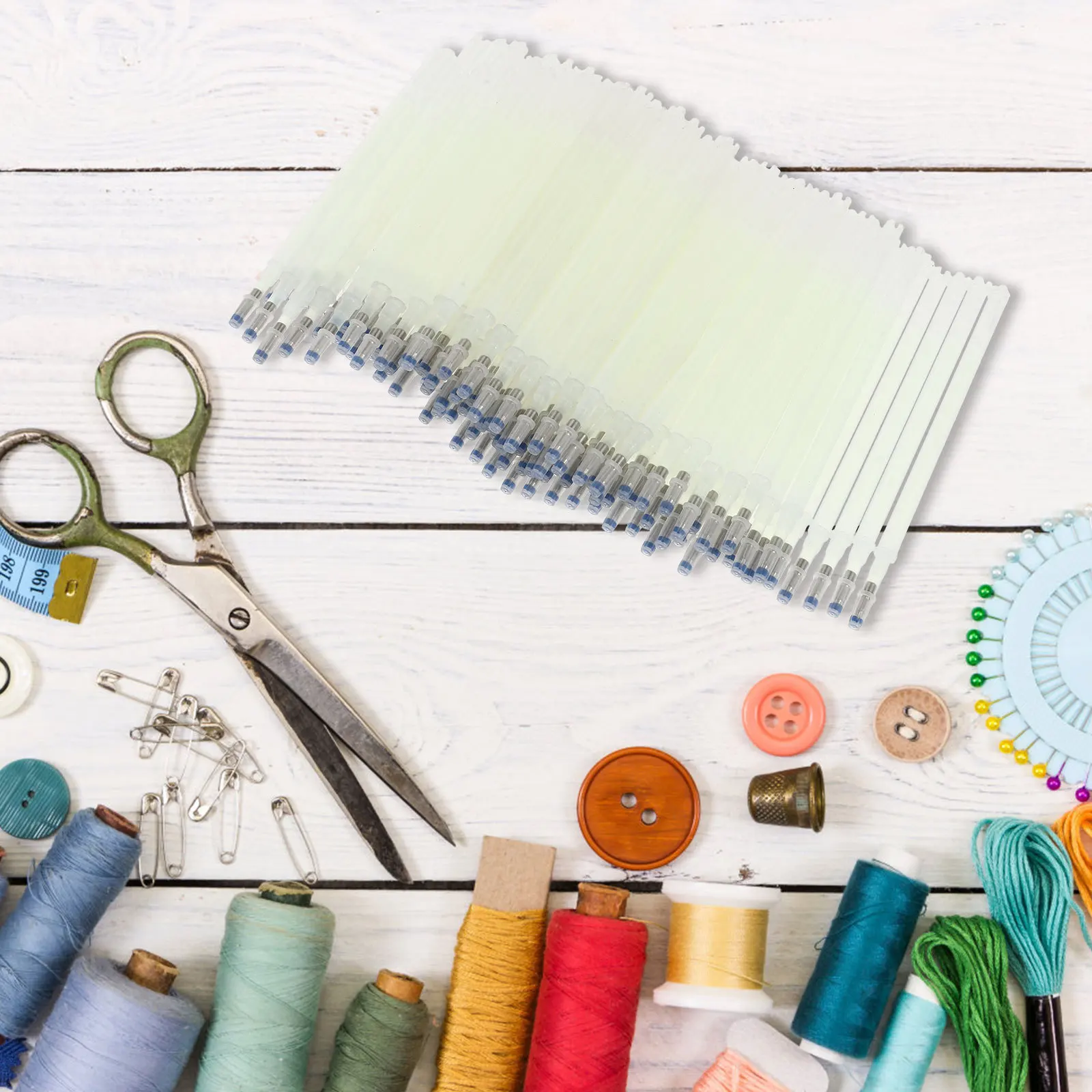 100 قطعة عديم الرائحة غير مرئية ماركر عبوات البلاستيك الخياطة الخياطة التطريز الملابس الأحذية بمناسبة قلم حبر جاف